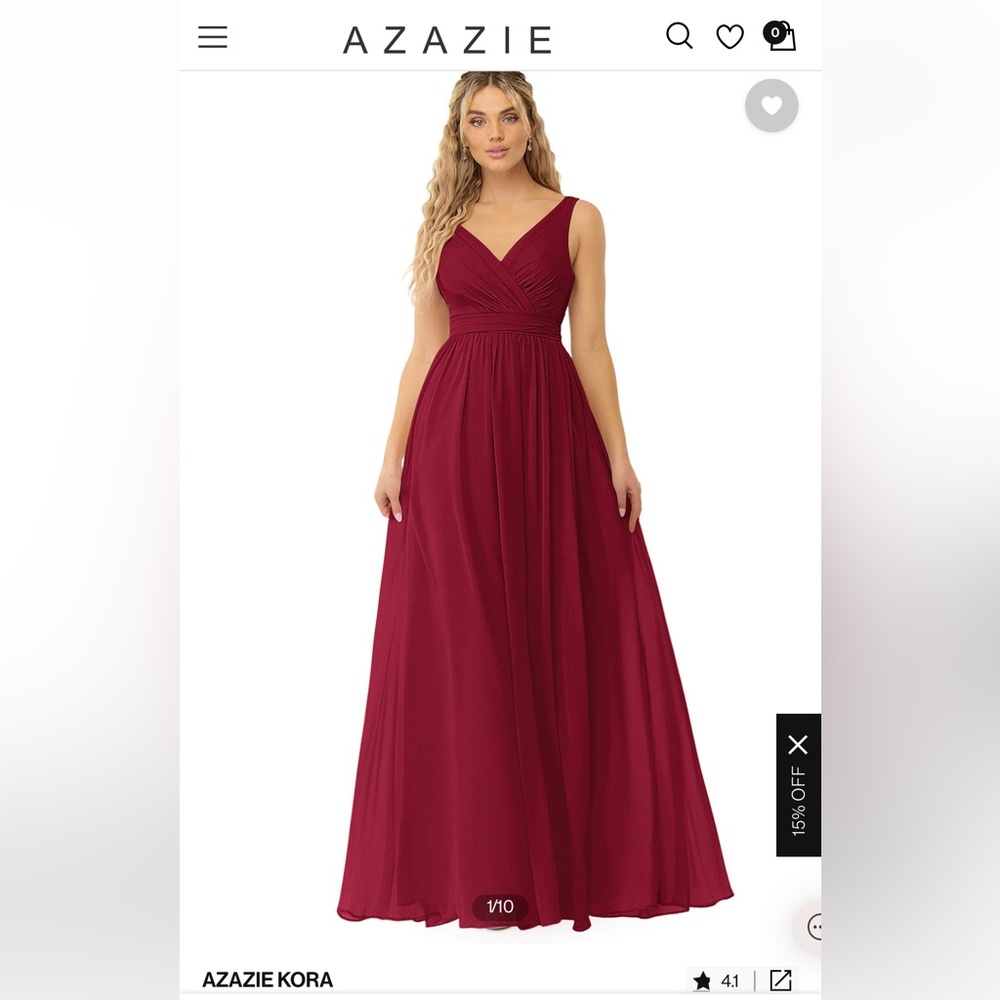 Azazie Kora in Burgundy A4